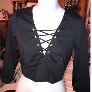 Crisscross crop top